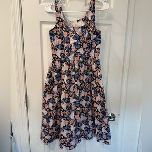 Retrolicious floral ghosts fit and flare dress - small